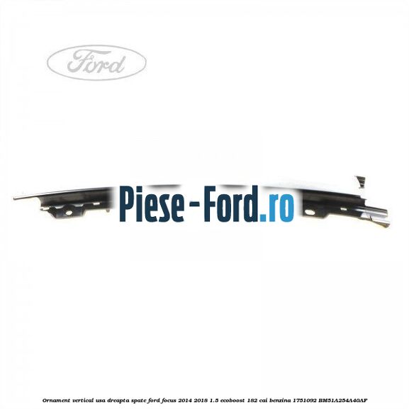 Ornament plafon stanga 5 usi hatchback Ford Focus 2014-2018 1.5 EcoBoost 182 cai benzina