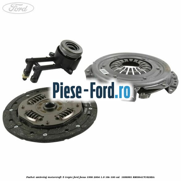 Pachet ambreiaj Motorcraft 5 trepte Ford Focus 1998-2004 1.6 16V 100 cai  #2F3E3868D8