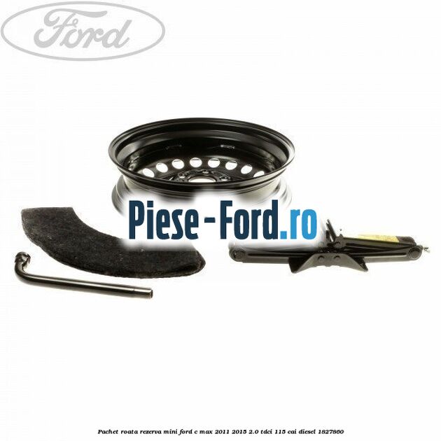 Pachet roata rezerva mini Ford C-Max 2011-2015 2.0 TDCi 115 cai