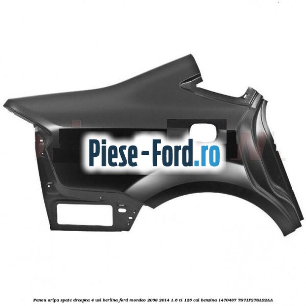 Ornament pasaj roata spate Ford Mondeo 2008-2014 1.6 Ti 125 cai benzina