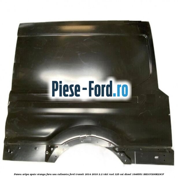 Panou aripa spate stanga fara usa culisanta Ford Transit 2014-2018 2.2 TDCi RWD 125 cai diesel