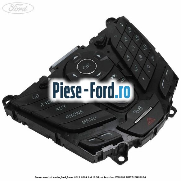 Ornament modul instalare dvd extern Ford Focus 2011-2014 1.6 Ti 85 cai benzina