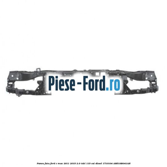 Ornament grila bara fata, cromat Ford C-Max 2011-2015 2.0 TDCi 115 cai diesel