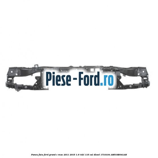 Ornament grila bara fata, cromat Ford Grand C-Max 2011-2015 1.6 TDCi 115 cai diesel