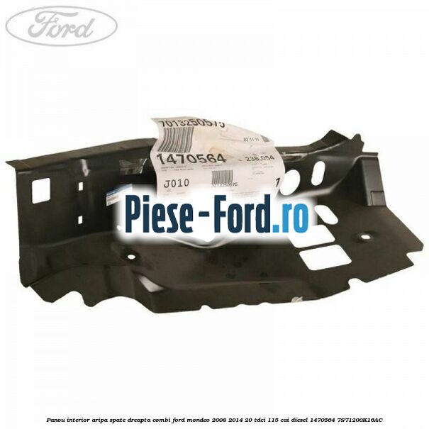 Panou interior aripa spate dreapta combi Ford Mondeo 2008-2014 2.0 TDCi 115 cai #95C5F913CE