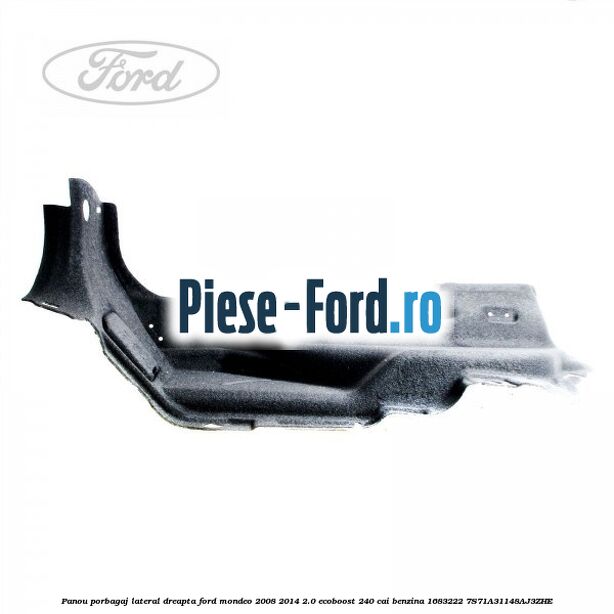 Panou porbagaj fara magazie CD lateral stanga Ford Mondeo 2008-2014 2.0 EcoBoost 240 cai benzina