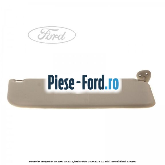 Parasolar dreapta an 05/2006-03/2012 Ford Transit 2006-2014 2.2 TDCi 110 cai diesel #DA5A6730F5