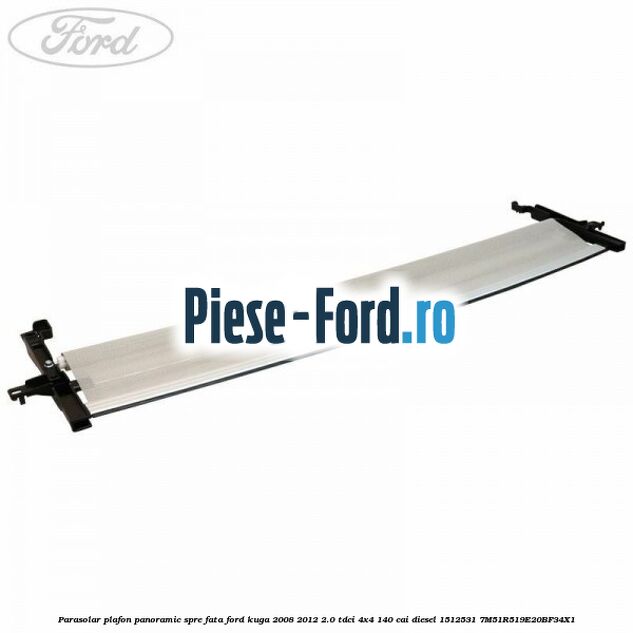 Parasolar plafon panoramic spre fata Ford Kuga 2008-2012 2.0 TDCI 4x4 140 cai diesel