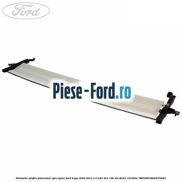 Parasolar plafon panoramic spre fata Ford Kuga 2008-2012 2.0 TDCi 4x4 136 cai diesel