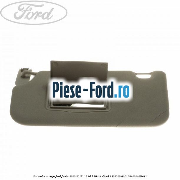 Parasolar dreapta gri Ford Fiesta 2013-2017 1.5 TDCi 75 cai diesel