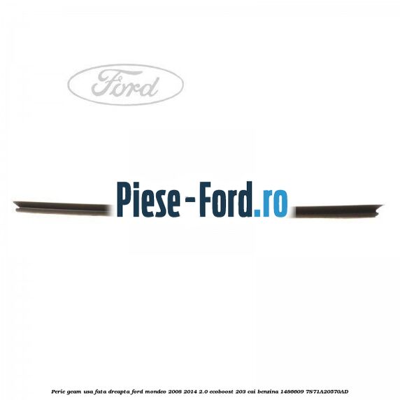 Garnitura suport numar fata/spate Ford Mondeo 2008-2014 2.0 EcoBoost 203 cai benzina