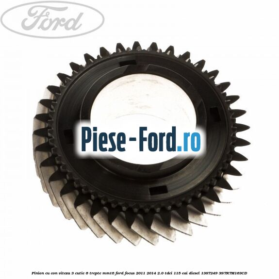 Pinion cu con viteza 3 cutie 6 trepte MMT6 Ford Focus 2011-2014 2.0 TDCi 115 cai diesel