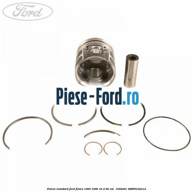 Piston standard Ford Fiesta 1989-1996 1.8 D 60 cai #2332824E35