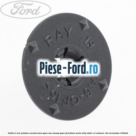 Piulita 5 mm prindere extensie bara spate sau carenaj spate Ford Fiesta Active 2018-2023 1.0 EcoBoost 140 cai benzina #1F8F83B52B