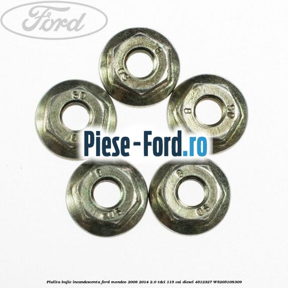 Piulita bujie incandescenta Ford Mondeo 2008-2014 2.0 TDCi 115 cai diesel #74ED56CA00