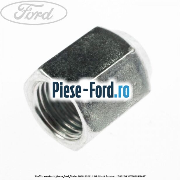 Furtun frana spate, model tambur Ford Fiesta 2008-2012 1.25 82 cai benzina
