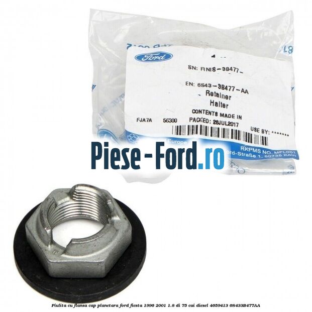 Piulita cu flansa cap planetara Ford Fiesta 1996-2001 1.8 DI 75 cai diesel #4199793A1C