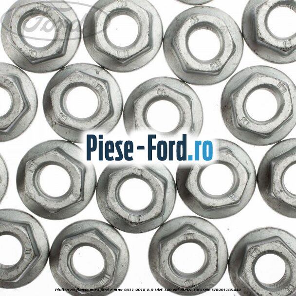 Piulita cu flansa M10 Ford C-Max 2011-2015 2.0 TDCi 140 cai diesel #40ED07984D