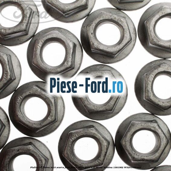 Piulita cu flansa M10 scurta Ford Fiesta 2013-2017 1.0 65 cai benzina #81B98C14AD