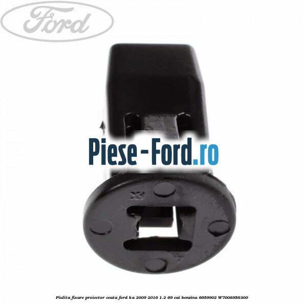 Piulita elastica prindere panou bord ranforsare bara fata element inerior Ford Ka 2009-2016 1.2 69 cai benzina