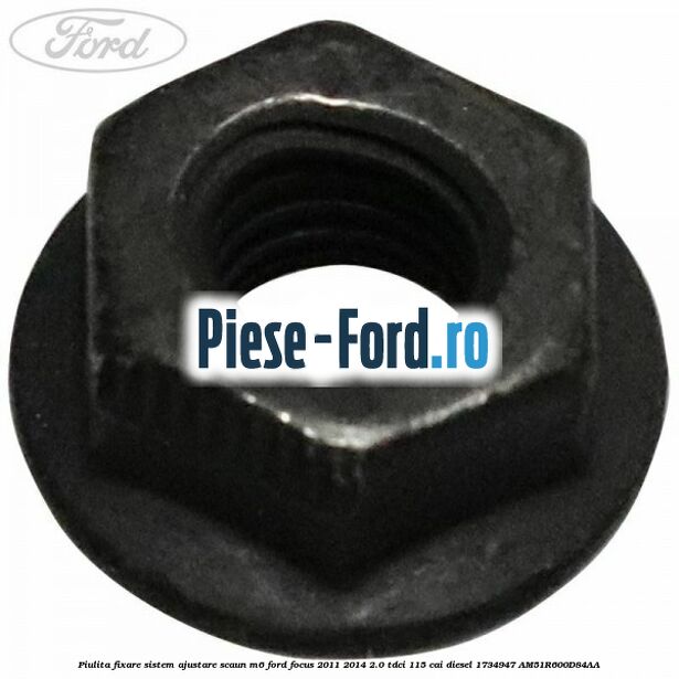 Piulita fixare proiector ceata Ford Focus 2011-2014 2.0 TDCi 115 cai diesel