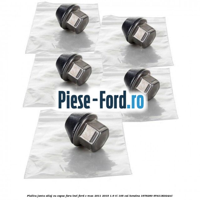 Piulita janta aliaj cu capac fara inel Ford C-Max 2011-2015 1.6 Ti 105 cai benzina #8A7E8974DE