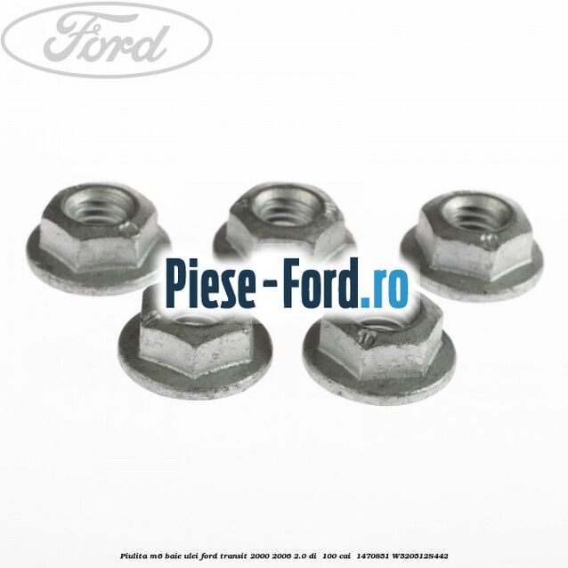 Piulita M6 baie ulei Ford Transit 2000-2006 2.0 DI 100 cai #B1A26C74BE Piulita M6 baie ulei Ford Transit 2000-2006 2.0 DI 100 cai #B1A26C74BE