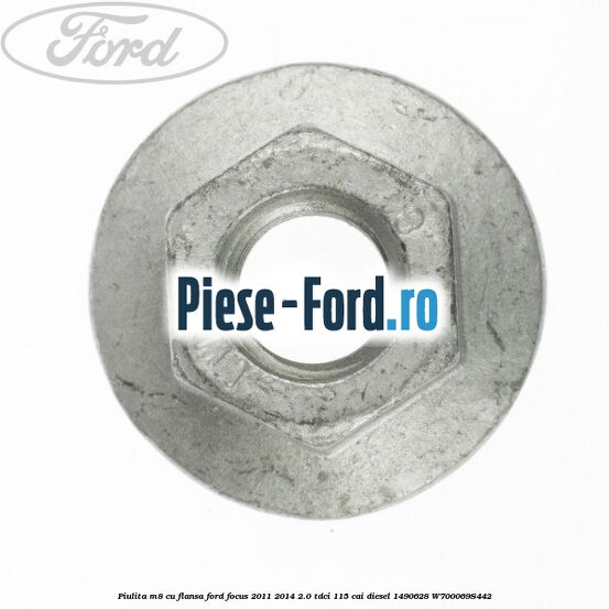 Piulita M6 cu flansa Ford Focus 2011-2014 2.0 TDCi 115 cai diesel