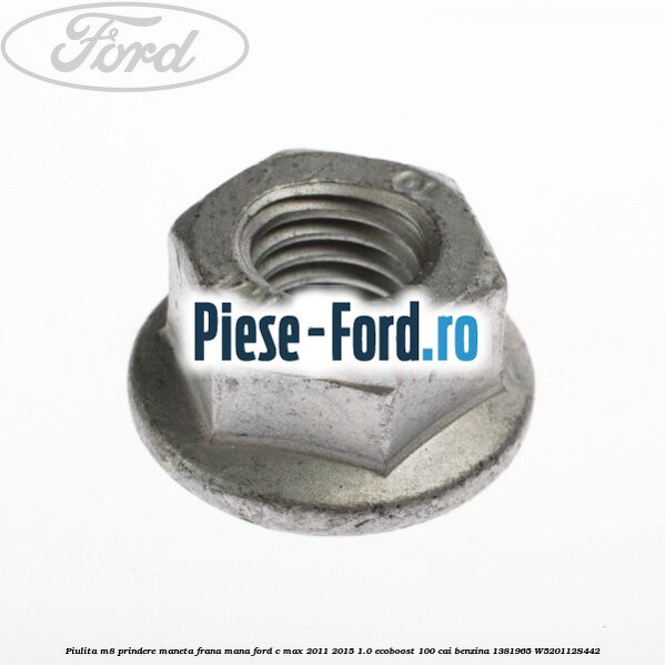 Pin ghidaj pedala frana Ford C-Max 2011-2015 1.0 EcoBoost 100 cai benzina