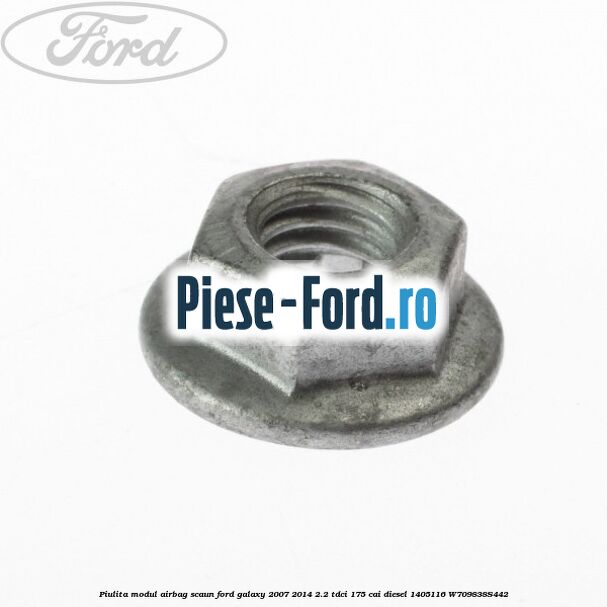 Piulita modul airbag scaun Ford Galaxy 2007-2014 2.2 TDCi 175 cai diesel #1AC3393AB5