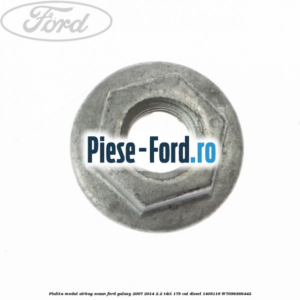 Piulita modul airbag scaun Ford Galaxy 2007-2014 2.2 TDCi 175 cai diesel #1AC3393AB5