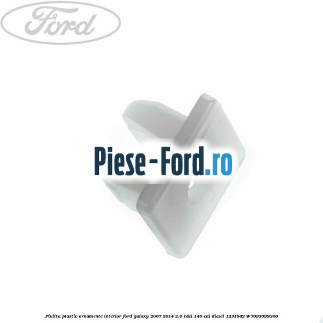 Piulita plastic ornamente interior Ford Galaxy 2007-2014 2.0 TDCi 140 cai diesel