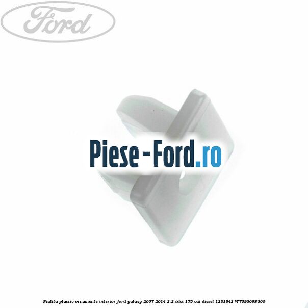 Piulita plastic ornamente interior Ford Galaxy 2007-2014 2.2 TDCi 175 cai diesel