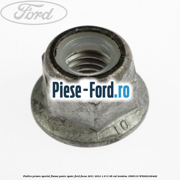 Piulita cu saiba bieleta antiruliu spate, tampon motor Ford Focus 2011-2014 1.6 Ti 85 cai benzina