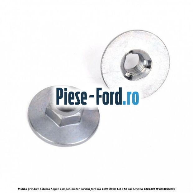 Piulita plastic prindere fata usa Ford Ka 1996-2008 1.3 i 50 cai benzina
