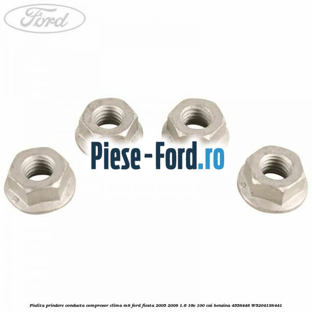 Conducta compresor clima Ford Fiesta 2005-2008 1.6 16V 100 cai benzina