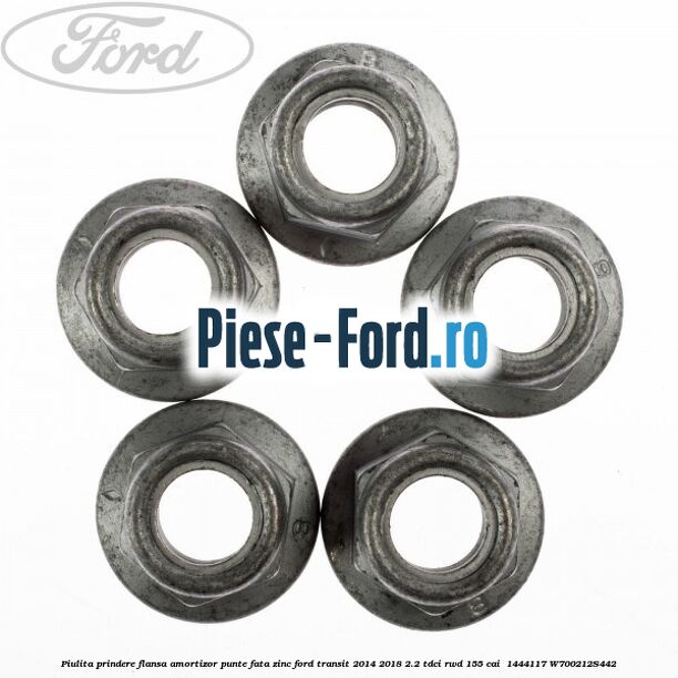Piulita prindere flansa amortizor punte fata zinc Ford Transit 2014-2018 2.2 TDCi RWD 155 cai  #C7F3142567