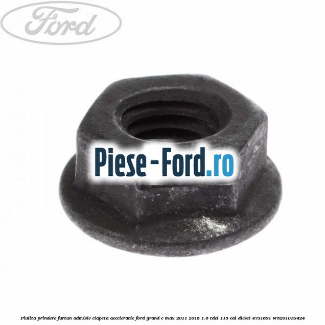 Piulita prindere furtun admisie clapeta acceleratie Ford Grand C-Max 2011-2015 1.6 TDCi 115 cai diesel