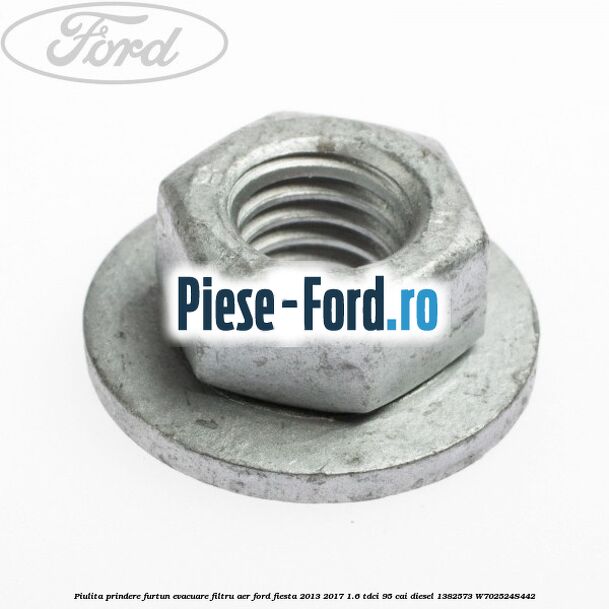 Piulita prindere furtun evacuare filtru aer Ford Fiesta 2013-2017 1.6 TDCi 95 cai diesel