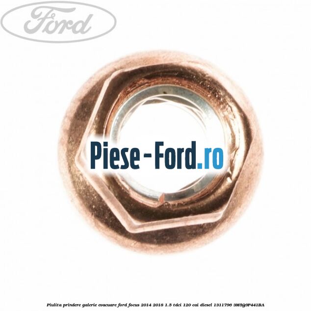 Distantier galerie evacuare Ford Focus 2014-2018 1.5 TDCi 120 cai diesel