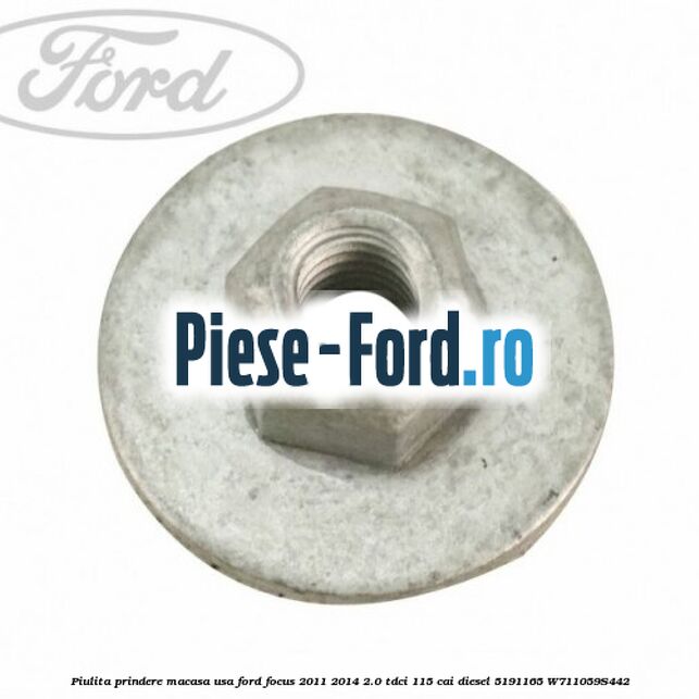 Piulita prindere macasa usa Ford Focus 2011-2014 2.0 TDCi 115 cai diesel