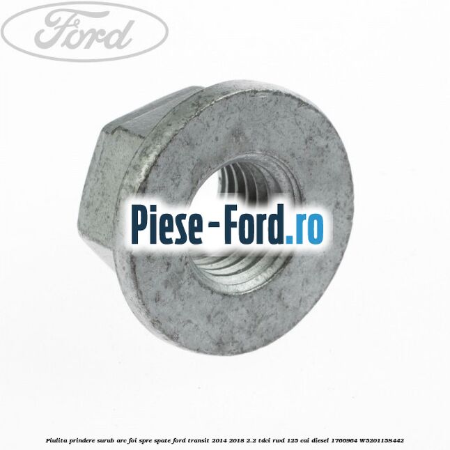 Piulita prindere surub amortizor punte spate, bucsa bascula Ford Transit 2014-2018 2.2 TDCi RWD 125 cai diesel