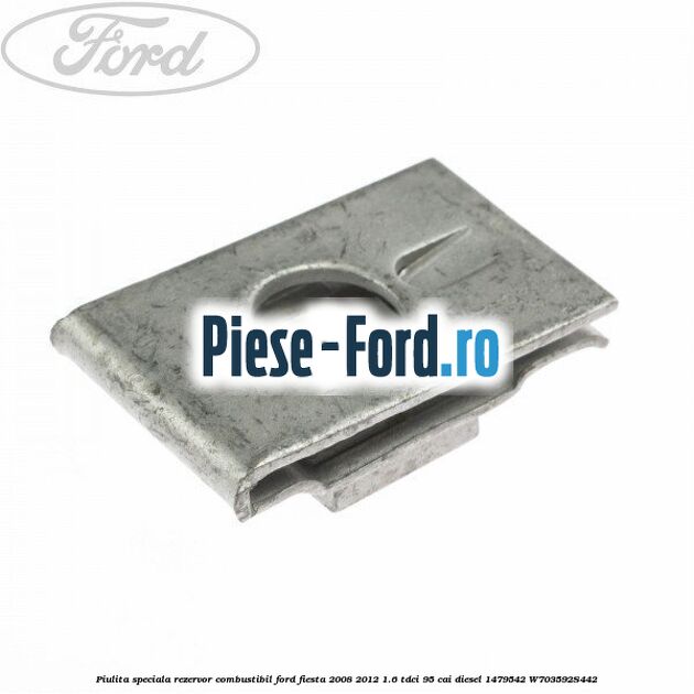 Piulita speciala M6 prindere elemente caroserie Ford Fiesta 2008-2012 1.6 TDCi 95 cai diesel