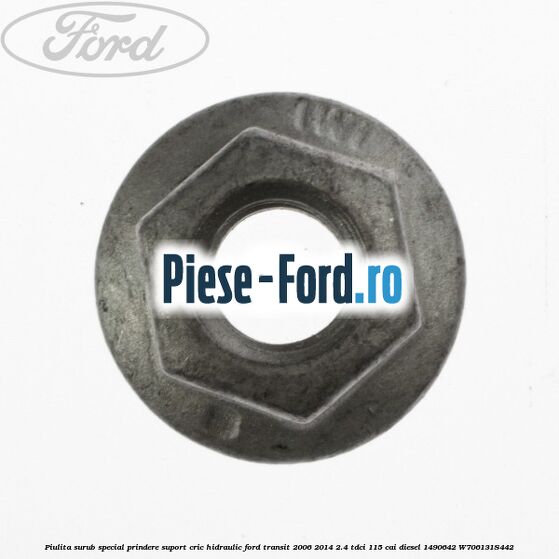Piulita surub special prindere suport cric hidraulic Ford Transit 2006-2014 2.4 TDCi 115 cai #16453178D9 Piulita surub special prindere suport cric hidraulic Ford Transit 2006-2014 2.4 TDCi 115 cai diesel #16453178D9