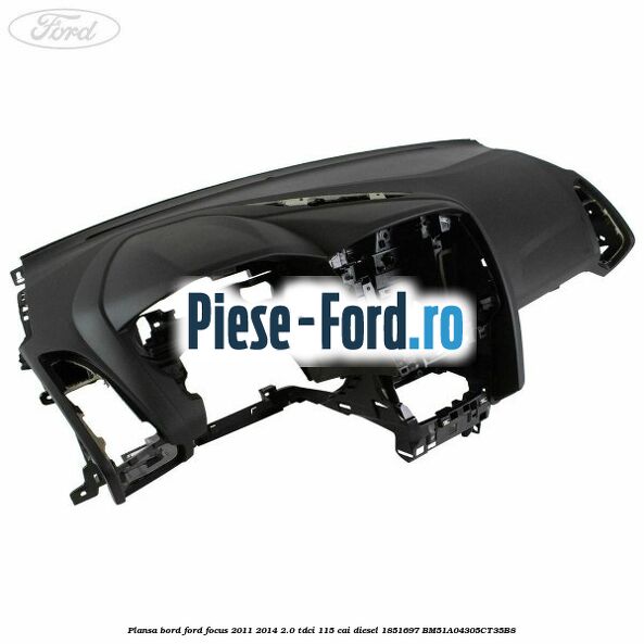 Plafon, 5 usi hatchback, fara trapa Ford Focus 2011-2014 2.0 TDCi 115 cai diesel