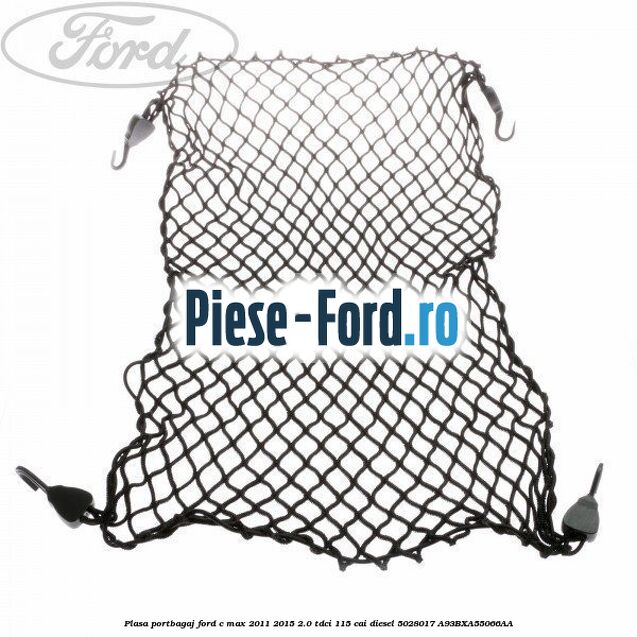Perna de scaun de rezerva pentru cutii de transport Caree Smoked Pearl Ford C-Max 2011-2015 2.0 TDCi 115 cai diesel