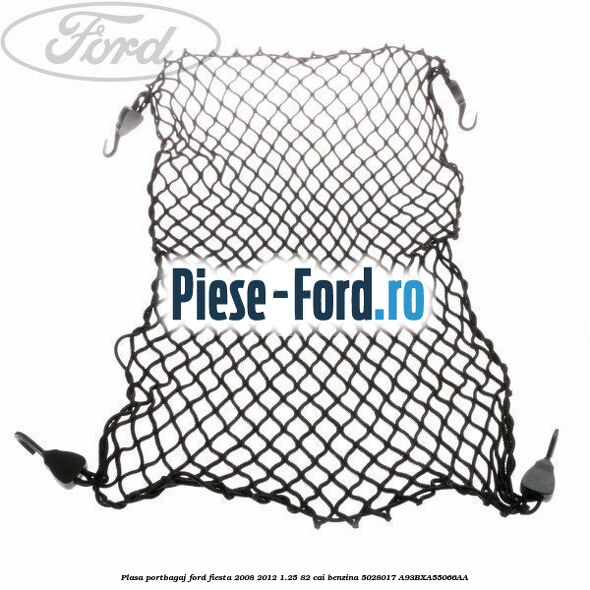 Perna de scaun de rezerva pentru cutii de transport Caree Smoked Pearl Ford Fiesta 2008-2012 1.25 82 cai benzina