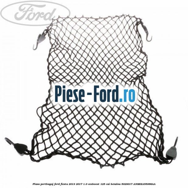 Perna de scaun de rezerva pentru cutii de transport Caree Smoked Pearl Ford Fiesta 2013-2017 1.0 EcoBoost 125 cai benzina