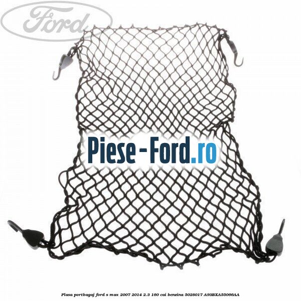 Perna de scaun de rezerva pentru cutii de transport Caree Smoked Pearl Ford S-Max 2007-2014 2.3 160 cai benzina