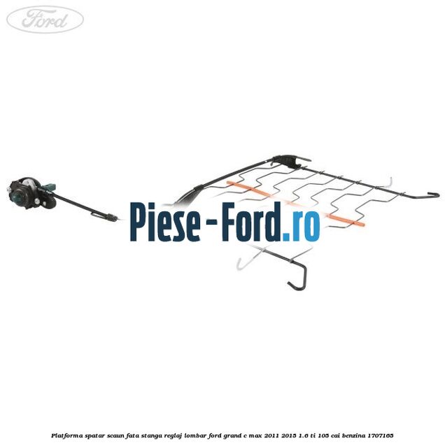 Platforma spatar scaun fata stanga reglaj lombar Ford Grand C-Max 2011-2015 1.6 Ti 105 cai benzina #45C0DAD13E